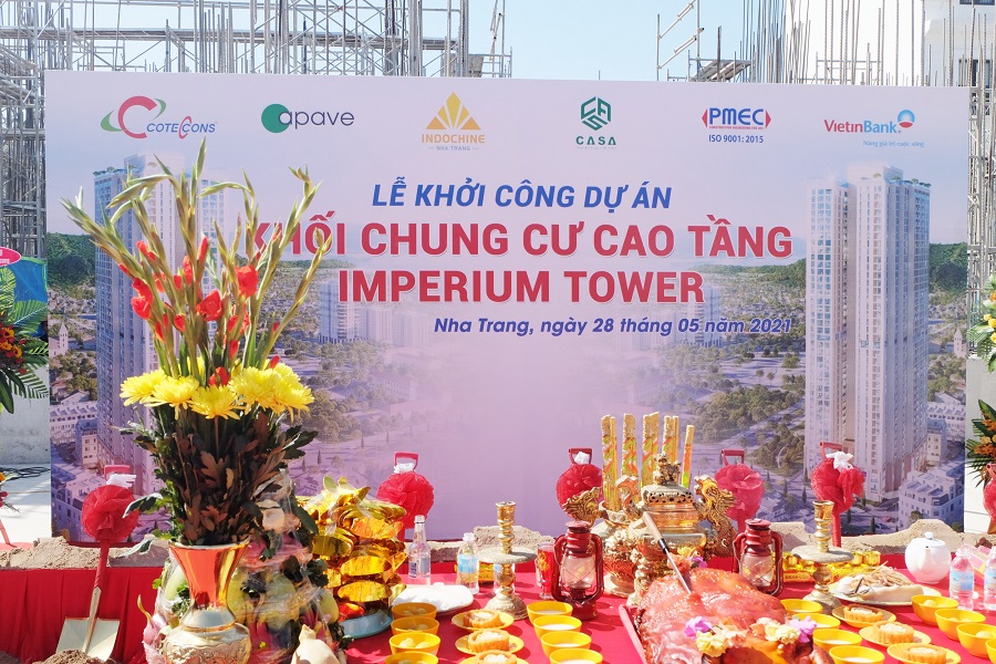 INDOCHINE NHA TRANG KHỞI CÔNG DỰ ÁN TỔ HỢP CĂN HỘ VÀ DỊCH VỤ CAO CẤP IMPERIUM TẠI NHA TRANG